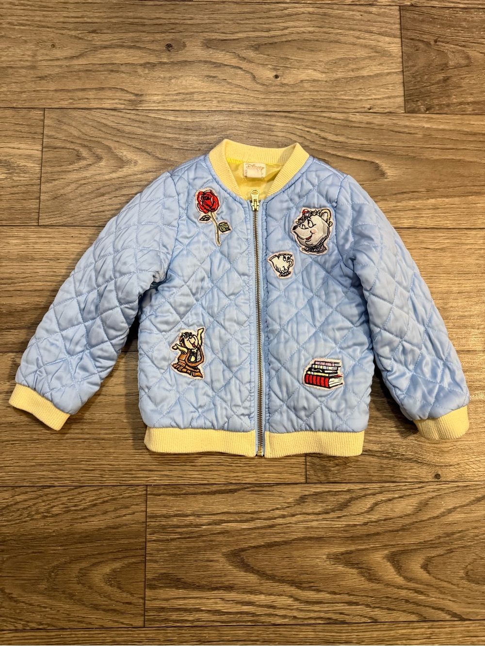 Disney Collection by TUTU Couture Quilted Jacket Size 4T Beauty & The Beast